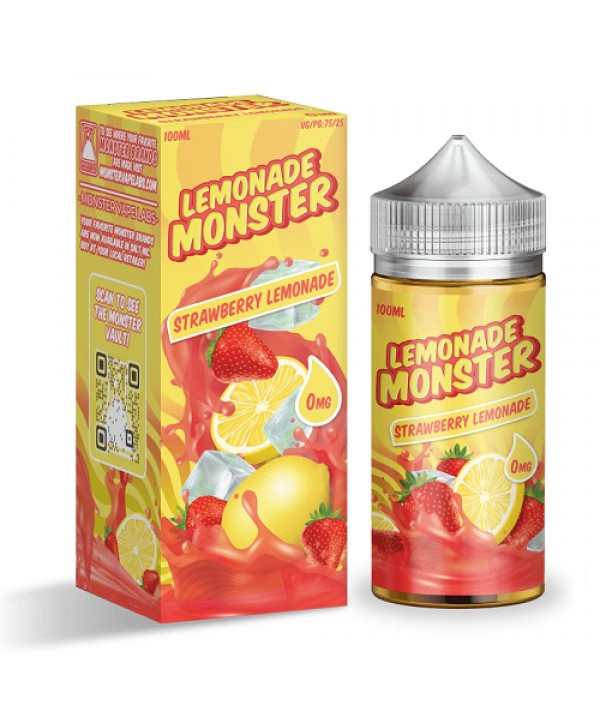 Strawberry Lemonade 100ml Vape Juice - Lemonade Monster