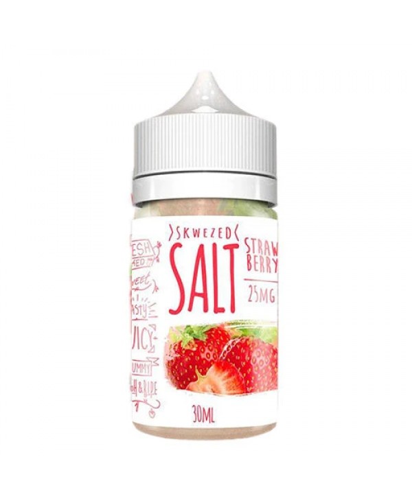 Strawberry 30ml Nic Salt Vape Juice - Skwezed