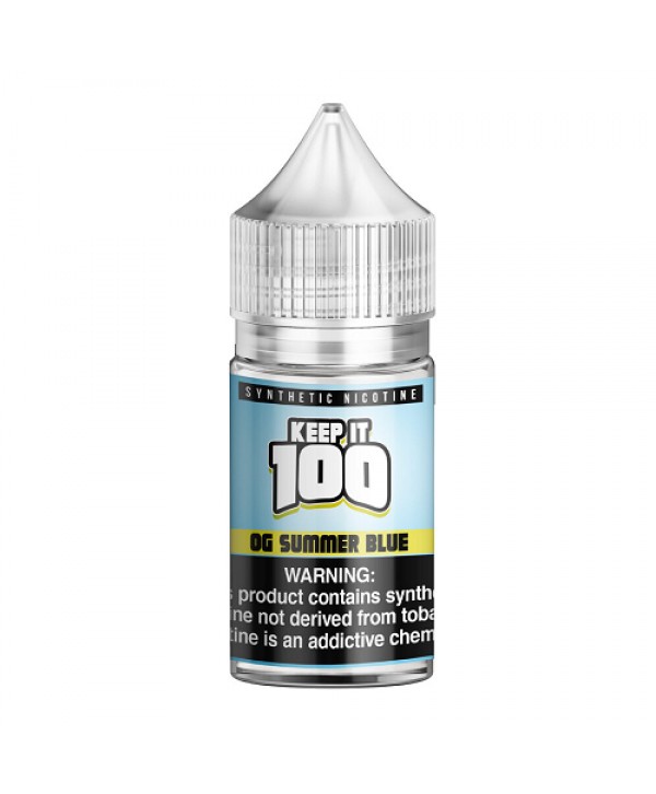OG Summer Blue 30ml Synthetic Nicotine Salt Vape Juice - Keep It 100
