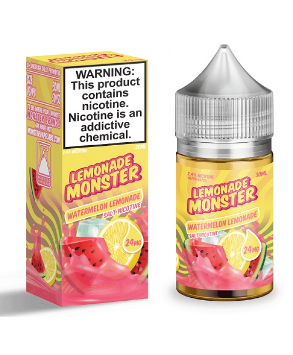 Watermelon Lemonade 30ml Nic Salt Vape Juice - Lemonade Monster