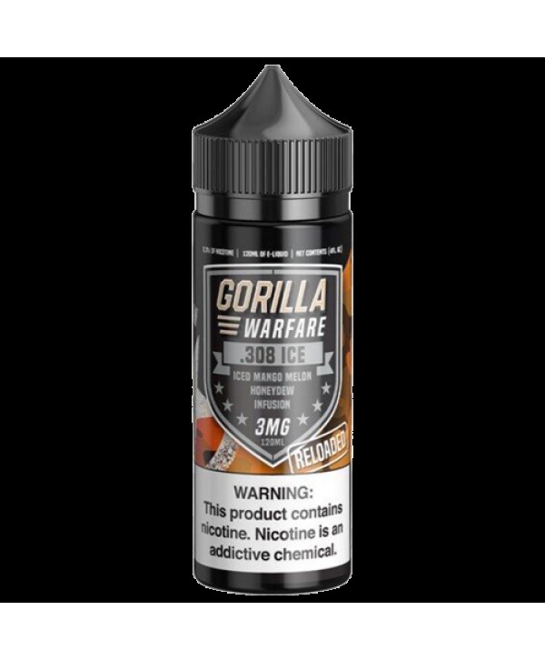 .308 Iced Reloaded 120ml Vape Juice - Gorilla Warfare