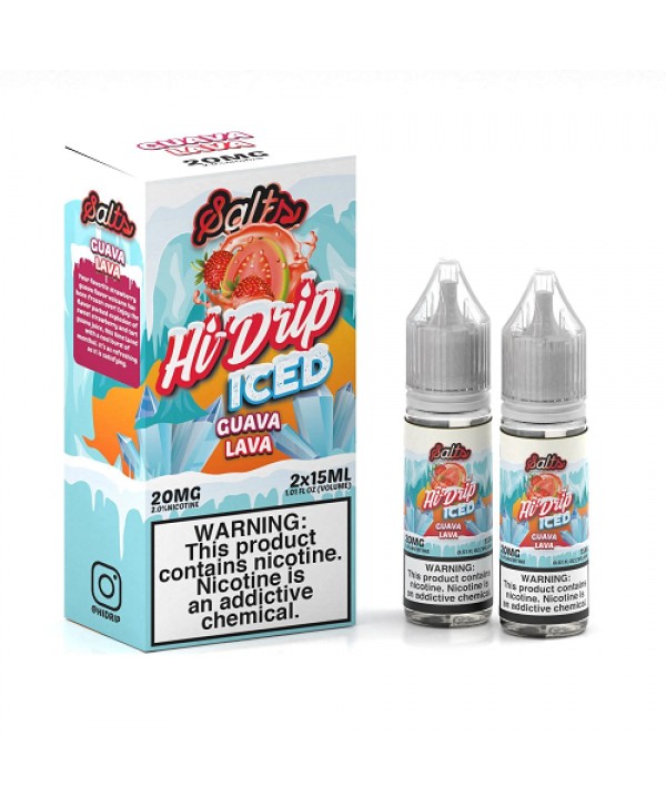 Hi-Drip Salts Iced 2x 15ml Guava Lava Vape Juice