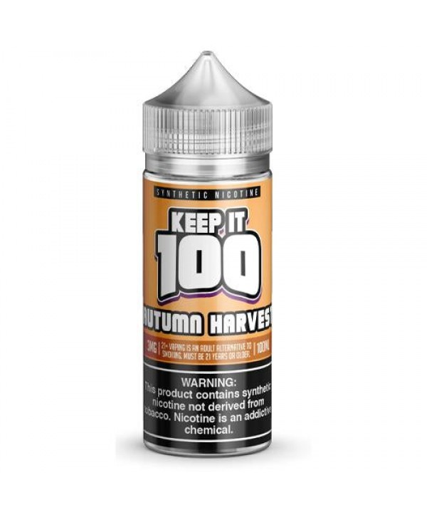 Autumn Harvest 100ml Synthetic Nicotine Vape Juice - Keep It 100