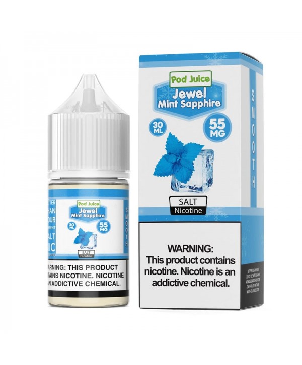 Pod Juice Jewel Mint Sapphire TF 30ml Nic Salt Vape Juice