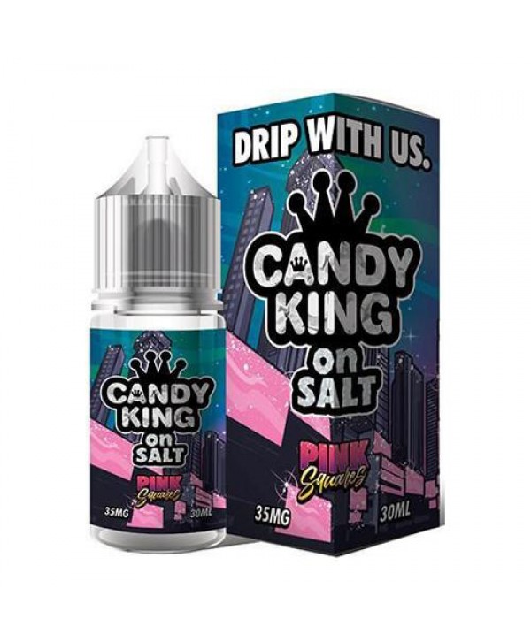 Candy King Pink Squares Synthetic Nicotine 30ml Nic Salt Vape Juice