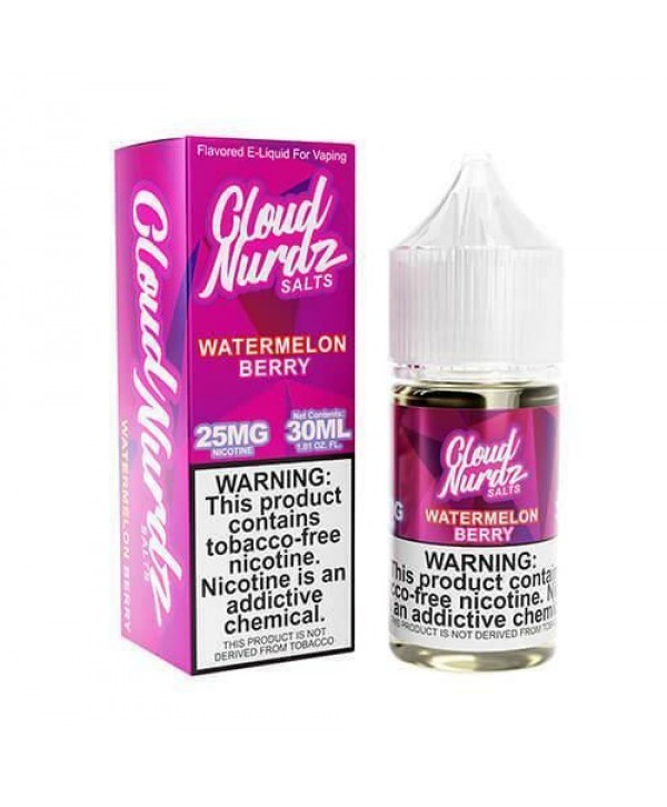 Watermelon Berry 30ml Synthetic Nic Salt Vape Juice - Cloud Nurdz