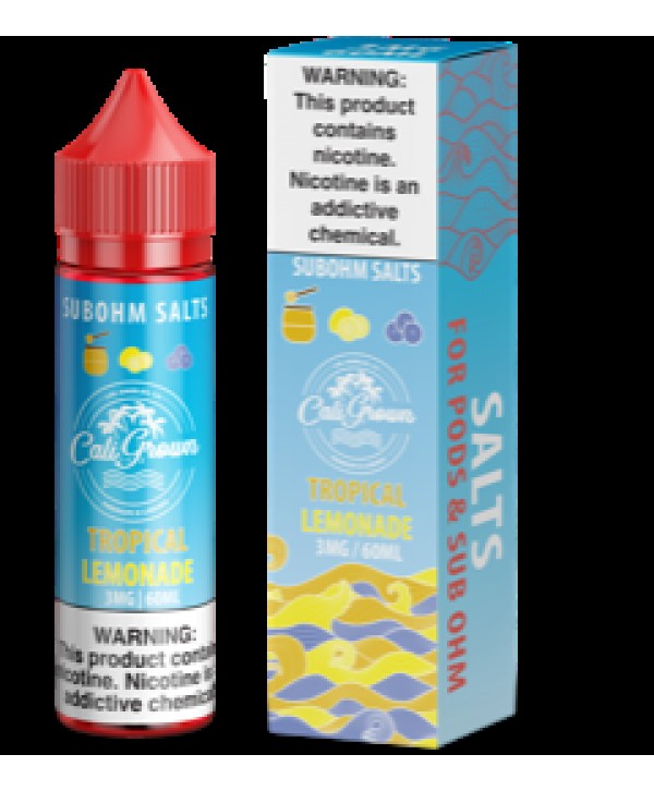 Tropical Lemonade 60ml Vape Juice - California Grown Sub-Ohm Salts