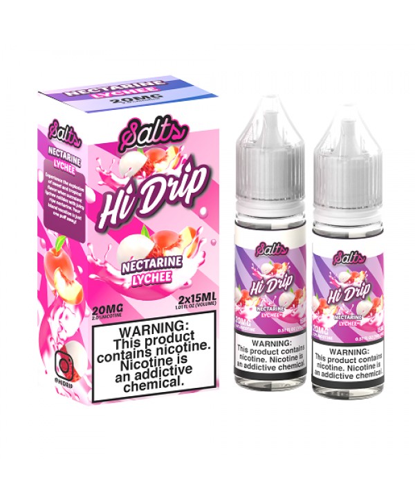 Nectarine Lychee 2x 15ml Nic Salt Vape Juice - Hi Drip