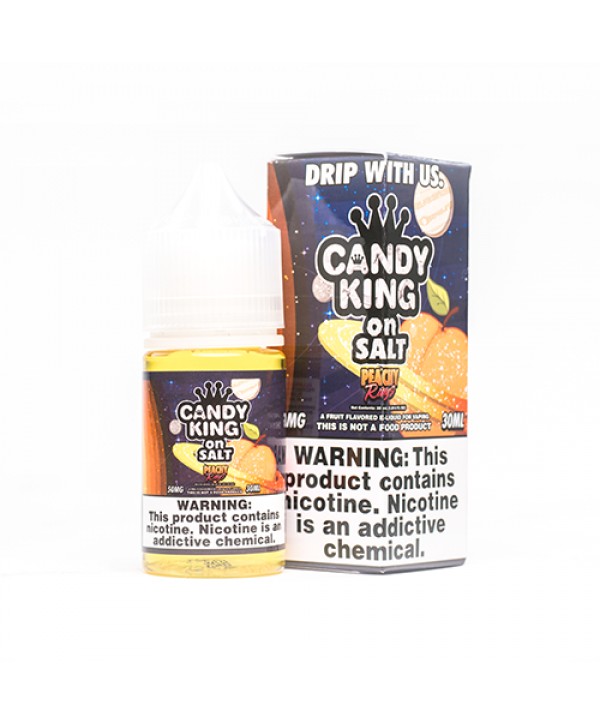 Candy King Peachy Rings Synthetic Nicotine 30ml Nic Salt Vape Juice