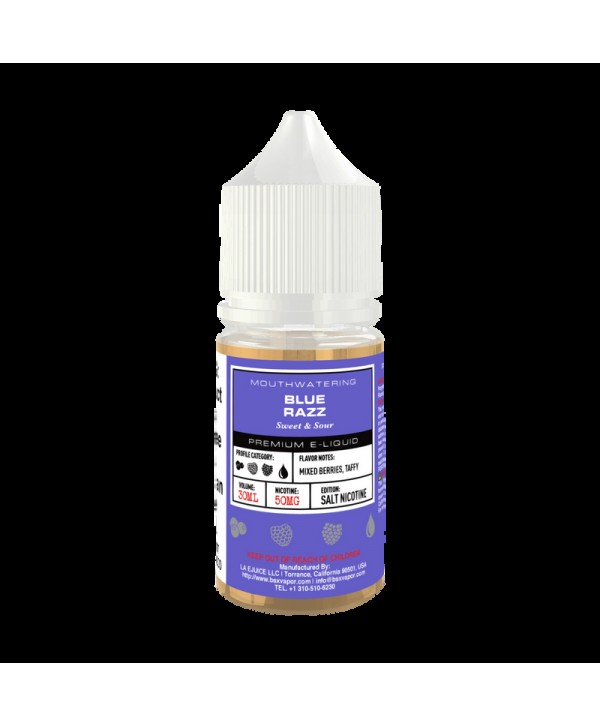 Blue Razz 30ml Nic Salt Vape Juice - Glas Basix