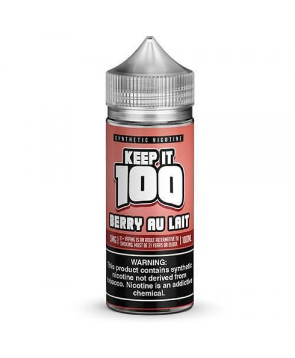 Berry Au Lait 100ml Synthetic Nicotine Vape Juice - Keep It 100