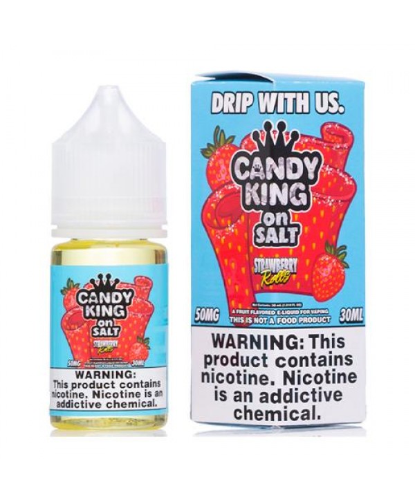 Candy King Strawberry Rolls Synthetic Nicotine 30ml Nic Salt Vape Juice