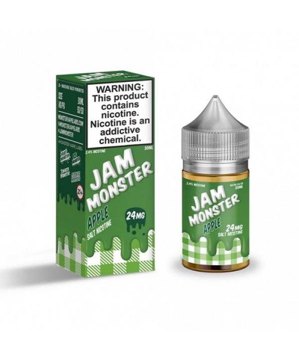 Apple 30ml Nic Salt Vape Juice - Jam Monster