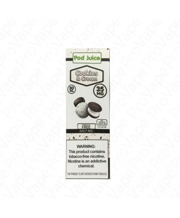 Pod Juice Cookies n Cream 30ml Nic Salt Vape Juice