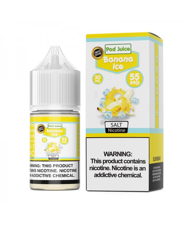 Pod Juice Banana Ice TF 30ml Nic Salt Vape Juice