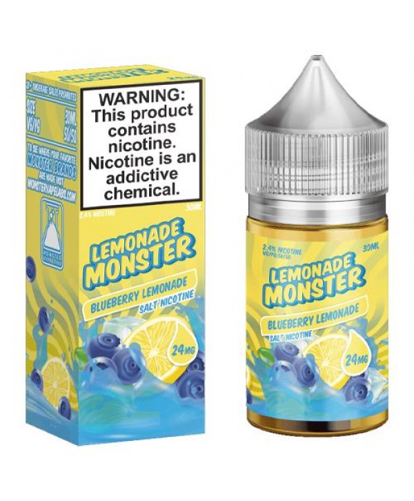 Blueberry Lemonade 30ml Nic Salt Vape Juice - Lemonade Monster