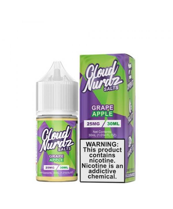 Cloud Nurdz Salts Grape Apple 30ml Nic Salt Vape Juice