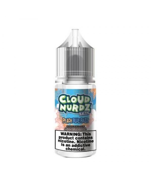 Cloud Nurdz Salts Peach Blue Razz 30ml Nic Salt Vape Juice