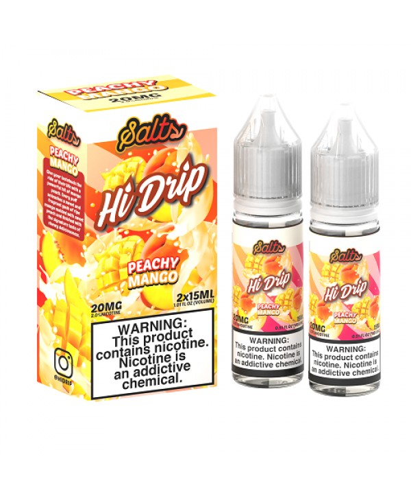 Peachy Mango 2x 15ml Nic Salt Vape Juice - Hi Drip