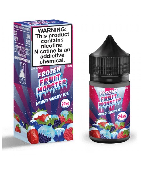 Mixed Berry Ice 30ml Nic Salt Vape Juice - Frozen Fruit Monster