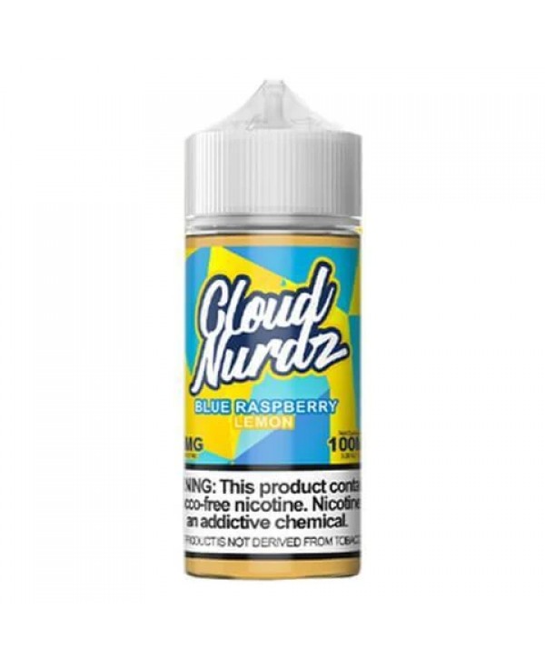 Blue Raspberry Lemon 100ml Synthetic Nic Vape Juice - Cloud Nurdz