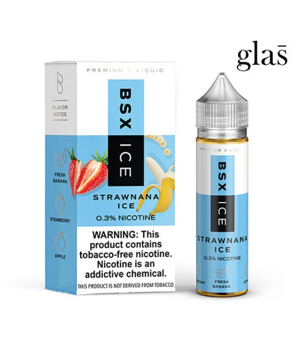 GLAS BSX Strawnana Ice 60ml TF Vape Juice