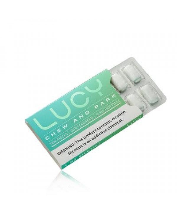 LUCY Nicotine Gum - Wintergreen Flavor (3 Pack)