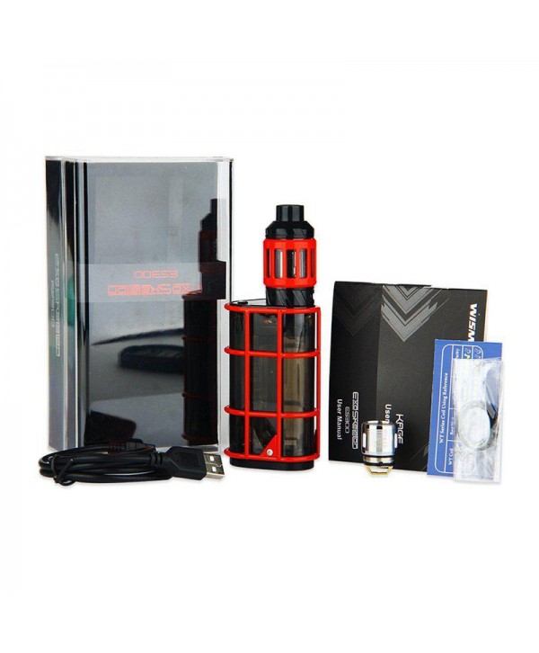 Wismec Exo Skeleton Full Kit - ES300 Mod with KAGE Atomizer (2.8mL Version)