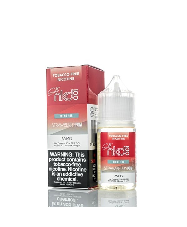 NKD 100 Salts Menthol Strawberry POM 30ml Nic Salt Vape Juice (TF)
