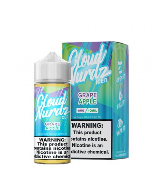 Cloud Nurdz Grape Apple ICED 100ml Vape Juice