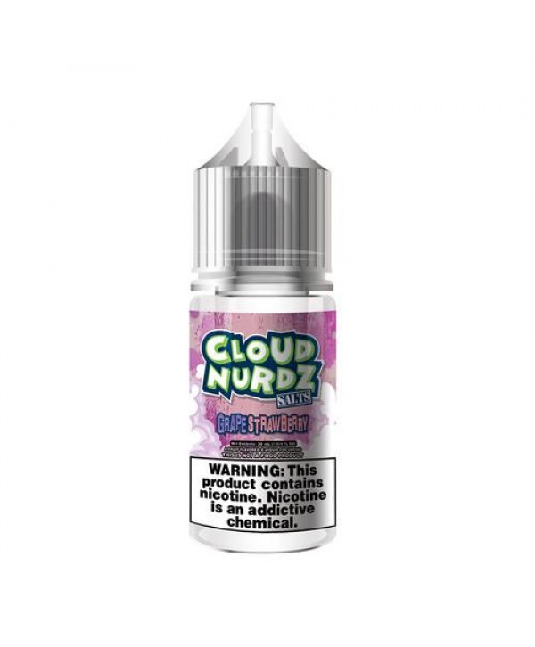 Cloud Nurdz Salts Grape Strawberry 30ml Nic Salt Vape Juice