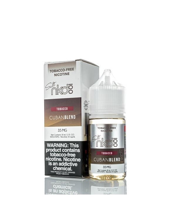 NKD 100 Salts Tobacco Cuban Blend 30ml Nic Salt Vape Juice (TF)