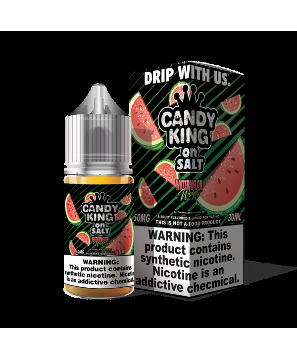 Candy King On Salt Watermelon Wedges Synthetic Nicotine 30ml Nic Salt Vape Juice