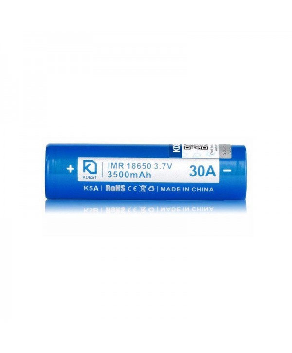 KDEST K5A IMR 18650 3.7V 3500mAh 30A (Single Battery)