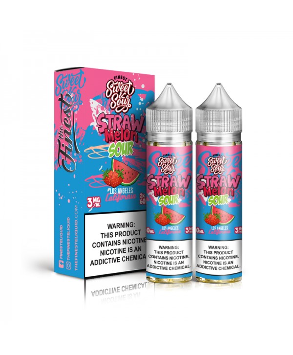 The Finest Straw Melon Sour 2x 60ml Vape Juice