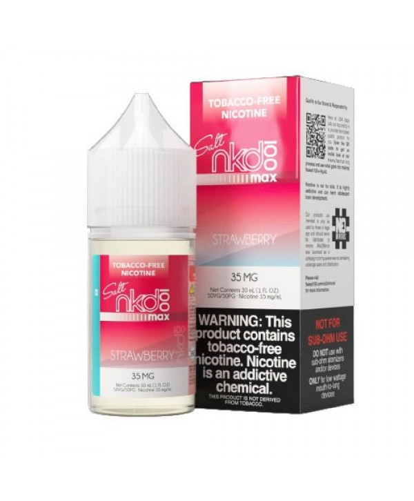 NKD 100 MAX Salts Strawberry Ice 30ml Nic Salt Vape Juice (TF)