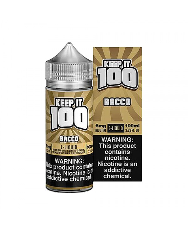 Bacco 100ml Synthetic Nicotine Vape Juice - Keep It 100