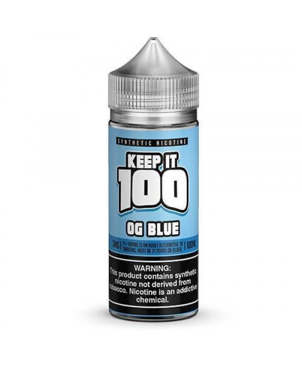 OG Blue 100ml Synthetic Nicotine Vape Juice - Keep It 100