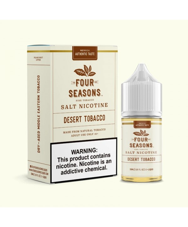 Four Seasons E-Liquids Desert Tobacco 30ml Nic Salt Vape Juice