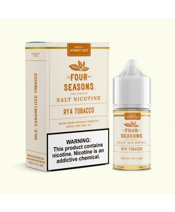 Four Seasons E-Liquids RY4 Tobacco 30ml Nic Salt Vape Juice
