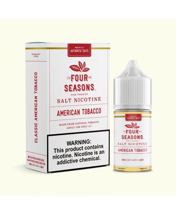 Four Seasons E-Liquids American Tobacco 30ml Nic Salt Vape Juice