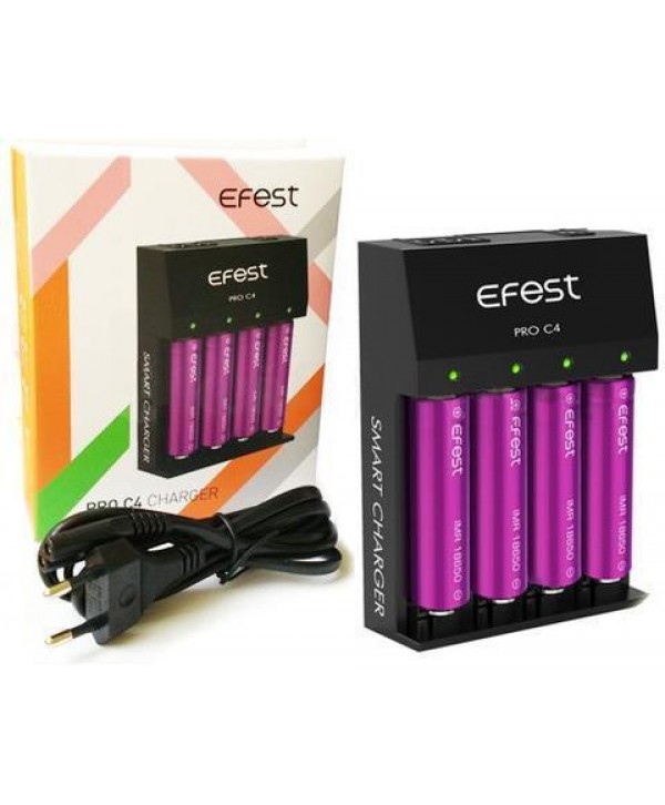 Efest PRO C4 Charger - 4 Bay Lithium Charger