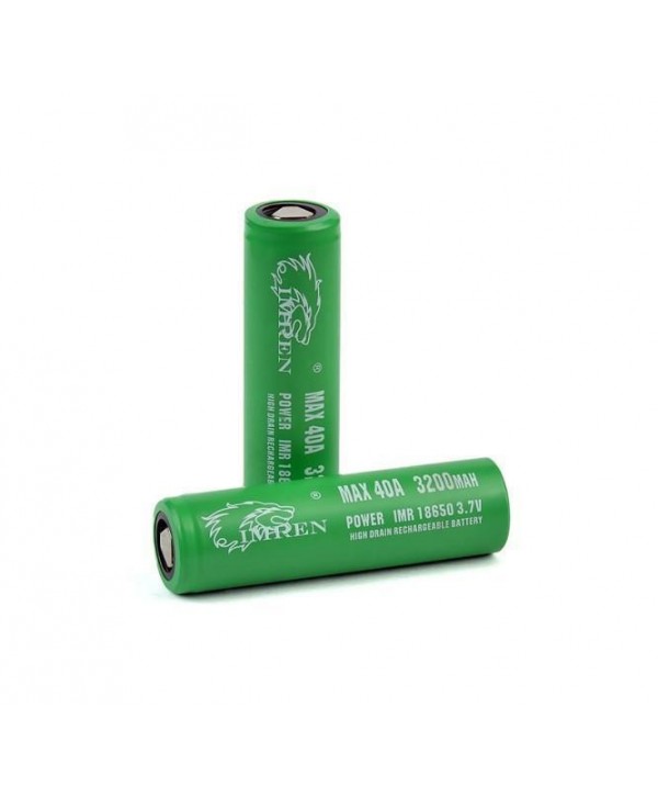 IMREN 3200 mAh 40A 18650 Battery (Pair)