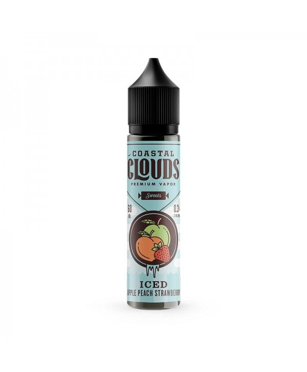 Coastal Clouds Sweets ICED Apple Peach Strawberry 60ml Vape Juice