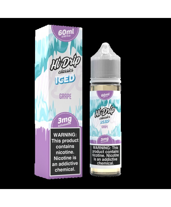 Grape Iced 60ml Vape Juice - Hi Drip