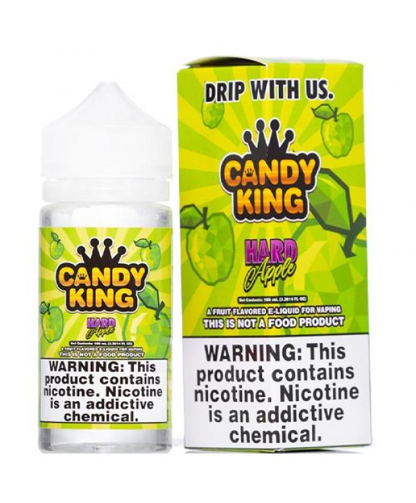 Candy King Hard Apple Synthetic Nicotine 100ml Vape Juice