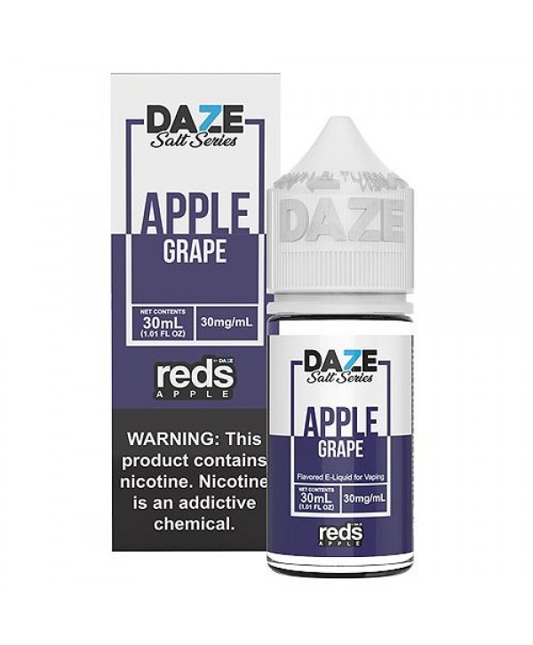 7 Daze Reds Salts Grape 30ml Nic Salt Vape Juice
