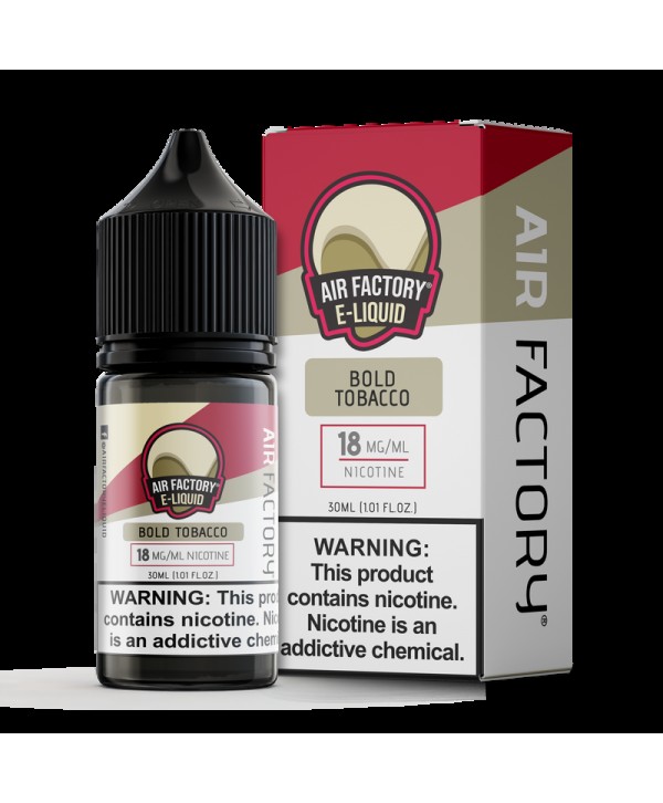 Air Factory Bold Tobacco 30ml Nic Salt Vape Juice