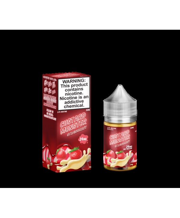 Custard Monster Strawberry Custard Salt 30ml Nic Salt Vape Juice