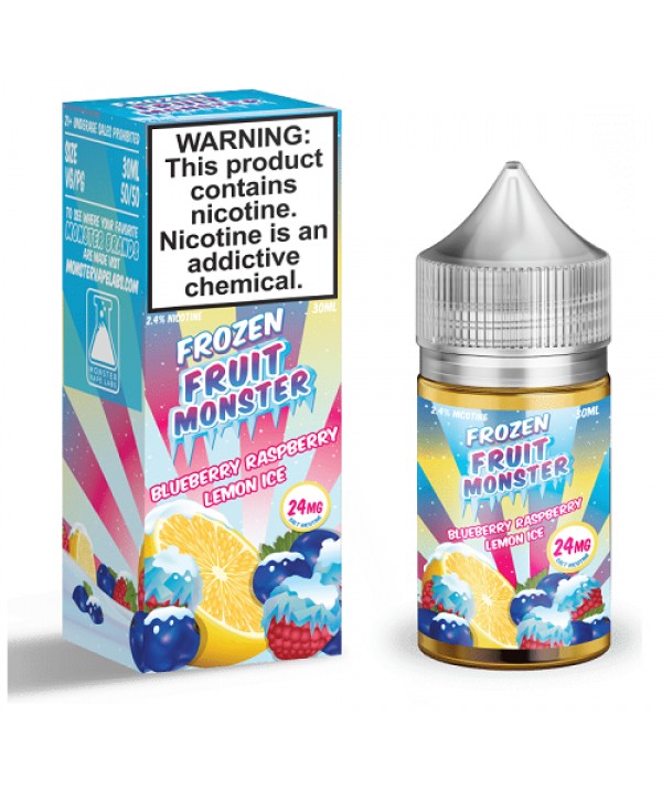 Blueberry Raspberry Lemon Ice 30ml Nic Salt Vape Juice - Frozen Fruit Monster